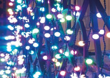 BL FL224C LED FÉNYFÜGGÖNY 230V 1,5x2M 15W RGB IP66 FEKETE VEZETÉK, SOROLHATÓ, BETÁPPAL