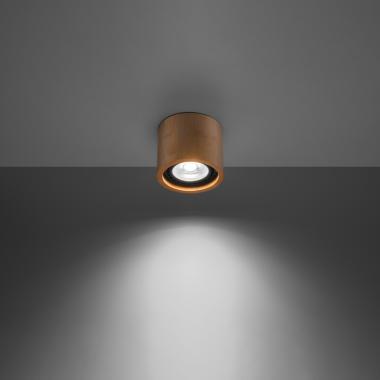SL SL.0913 LED MENNYEZETI LÁMPATEST GU10 MAX. 12/40W Ø140x100MM IP20 NATÚR FA 5 ÉV