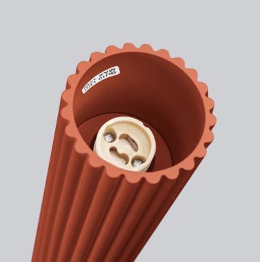 SL SL.1627 LED MENNYEZETI LÁMPATEST GU10 MAX. 10W Ø65x300MM IP20 VÖRÖS OKKER 5 ÉV