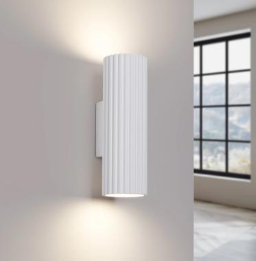 SL SL.1647 LED OLDALFALI LÁMPATEST 2XGU10 MAX. 2X10W Ø65x85X200MM IP20 FEHÉR 5 ÉV