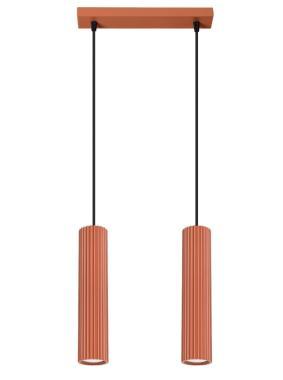 SL SL.1631 LED FÜGGESZTETT LÁMPATEST 2XGU10 MAX. 2X10W 300x65x900MM IP20 VÖRÖS OKKER 5 ÉV