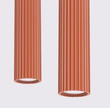 SL SL.1631 LED FÜGGESZTETT LÁMPATEST 2XGU10 MAX. 2X10W 300x65x900MM IP20 VÖRÖS OKKER 5 ÉV