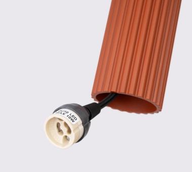 SL SL.1631 LED FÜGGESZTETT LÁMPATEST 2XGU10 MAX. 2X10W 300x65x900MM IP20 VÖRÖS OKKER 5 ÉV