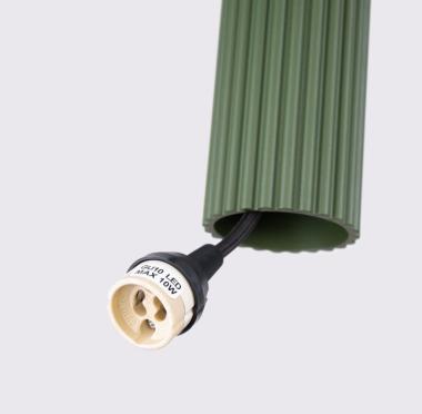 SL SL.1614 LED FÜGGESZTETT LÁMPATEST 3XGU10 MAX. 3X10W Ø195x1080MM IP20 OLÍVAZÖLD 5 ÉV