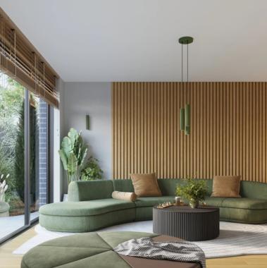 SL SL.1614 LED FÜGGESZTETT LÁMPATEST 3XGU10 MAX. 3X10W Ø195x1080MM IP20 OLÍVAZÖLD 5 ÉV