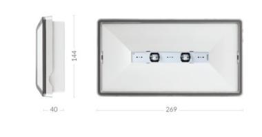 TM ONTEC S W2 105 M AT COLD KIJÁRATMUTATÓ LÁMPATEST ASSZIM. ÁLLANDÓ 4,5W 388LM 1H 3 ÉV