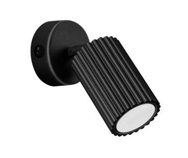 SL SL.1579 LED OLDALFALI LÁMPATEST GU10 MAX. 10W Ø65x100MM IP20 FEKETE 5 ÉV KAPCSOLÓVAL