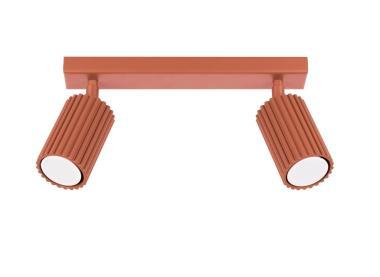 SL SL.1637 LED MENNYEZETI SPOT LÁMPATEST 2XGU10 MAX.2X10W 300X78X317MM IP20 VÖRÖS OKKER