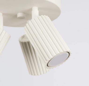 SL SL.1601 LED MENNYEZETI SPOT LÁMPATEST 3XGU10 MAX.3X10W 195X195X180MM IP20 BÉZS