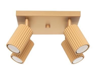 SL SL.1564 LED MENNYEZETI SPOT LÁMPATEST 4XGU10 MAX.4X10W 250X250X165MM IP20 ARANY