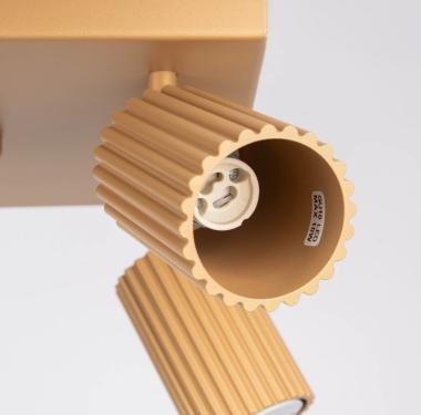 SL SL.1564 LED MENNYEZETI SPOT LÁMPATEST 4XGU10 MAX.4X10W 250X250X165MM IP20 ARANY