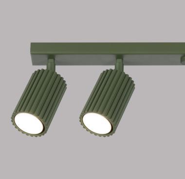 SL SL.1623 LED MENNYEZETI SPOT LÁMPATEST 6XGU10 MAX.6X10W 1170X65X165MM IP20 OLÍVAZÖLD