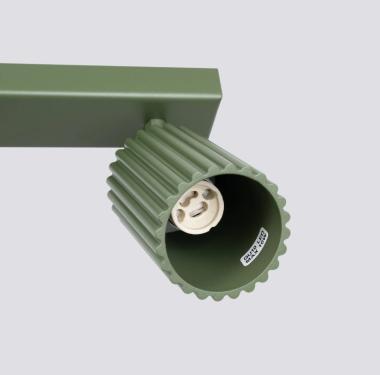 SL SL.1623 LED MENNYEZETI SPOT LÁMPATEST 6XGU10 MAX.6X10W 1170X65X165MM IP20 OLÍVAZÖLD