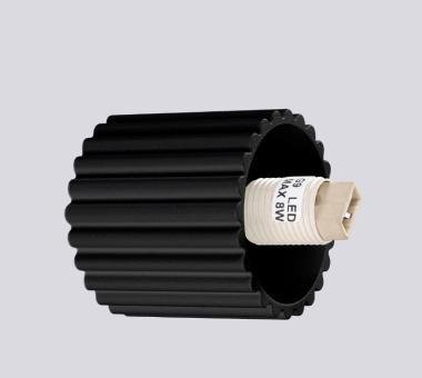 SL SL.1712 HALO LED OLDALFALI LÁMPATEST G9 MAX. 8W Ø120x170MM IP44 FEKETE 5 ÉV