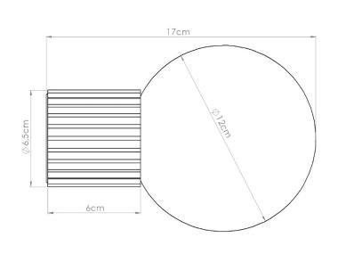 SL SL.1712 HALO LED OLDALFALI LÁMPATEST G9 MAX. 8W Ø120x170MM IP44 FEKETE 5 ÉV