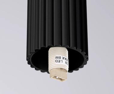 SL SL.1713 HALO LED MENNYEZETI LÁMPATEST G9 MAX. 8W Ø120x210MM IP44 FEKETE 5 ÉV