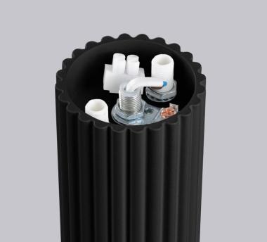 SL SL.1713 HALO LED MENNYEZETI LÁMPATEST G9 MAX. 8W Ø120x210MM IP44 FEKETE 5 ÉV