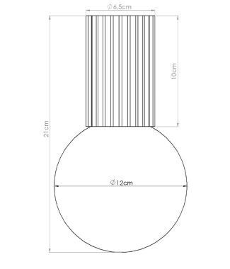 SL SL.1713 HALO LED MENNYEZETI LÁMPATEST G9 MAX. 8W Ø120x210MM IP44 FEKETE 5 ÉV