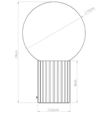 SL SL.1751 HALO LED ASZTALI LÁMPATEST G9 MAX. 8W Ø250x1250MM IP20 BORDÓ 5 ÉV