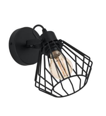 EGL 98762 TABILLANO SPOT LÁMPATEST E27 MAX. 40W IP20 Ø110MM FEKETE