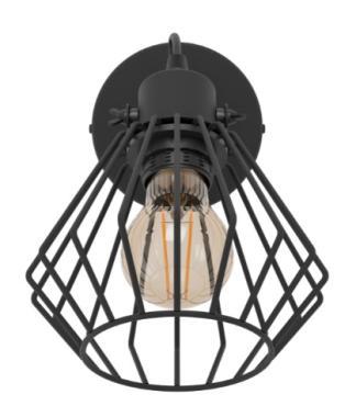 EGL 98762 TABILLANO SPOT LÁMPATEST E27 MAX. 40W IP20 Ø110MM FEKETE