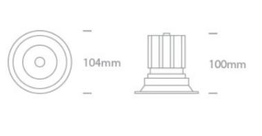 OL 11112TA/W/W LED SPOT 12W 1100LM 3000K 40° IP20 5 ÉV FEHÉR