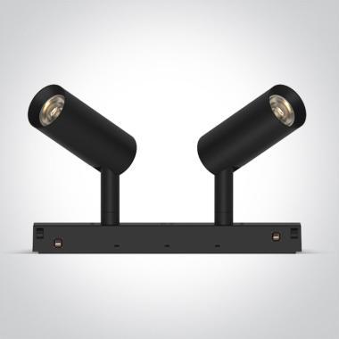 OL 42108A/B/V MÁGNESES SÍNES LÁMPA 2x6W 2x480LM CCT 38° IP20 FEKETE ÁLLÍTHATÓ 3 ÉV