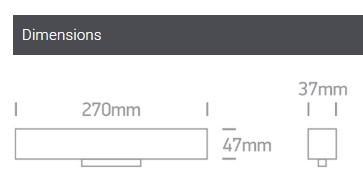 OL 42102B/B/W MÁGNESES SÍNES LÁMPA LINEÁRIS 22W 1760LM 3000K 38° IP20 FEKETE 3 ÉV