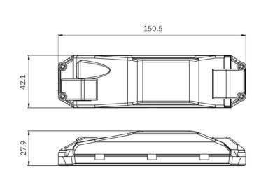 TRO 215-662 LED MEGHAJTÓ 20-39V DC DIP KAPCSOLÓVAL 350/500/700mA 25W IP20 5 ÉV