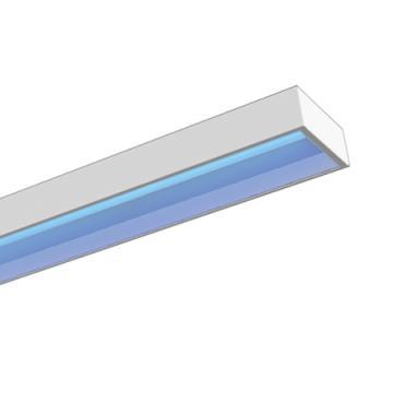 3F 9308 VIOLETTA UV-C MENNYEZETI LÁMPATEST MAX. 60W G13/T8 IP20 925x180x70MM 5 ÉV