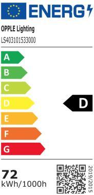 OP 531000039100 LED LÁMPATEST 62-72W 10540-12240LM 4000K 120° IK08 IP66 1580MM HACCP 5 ÉV