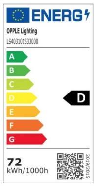 OP 531000044300 LED LÁMPATEST 62-72W 10540-12240LM 4000K 110°x135° IK08 IP66 1655MM HACCP+PIR 5 ÉV