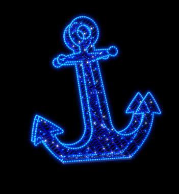 BL GX190L DORIS LED MOTÍVUM ÁLLÓ 3D 24V HORGONY 40W KÉK+VAKU 1,7Mx0,4Mx1,8M IP55/IP69