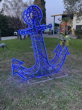 BL GX190L DORIS LED MOTÍVUM ÁLLÓ 3D 24V HORGONY 40W KÉK+VAKU 1,7Mx0,4Mx1,8M IP55/IP69