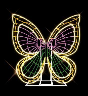 BL SCSPOT1W LED MOTÍVUM ÁLLÓ 3D SELFIE FAL PILLANGÓ 30W RÓZSASZÍN+MELEGFEHÉR 2Mx1Mx2M IP55/IP69