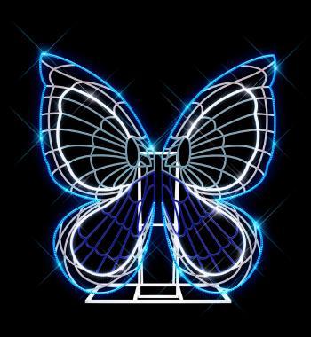 BL SCSPOT1B LED MOTÍVUM ÁLLÓ 3D SELFIE FAL PILLANGÓ 30W KÉK+HIDEGFEHÉR 2Mx1Mx2M IP55/IP69