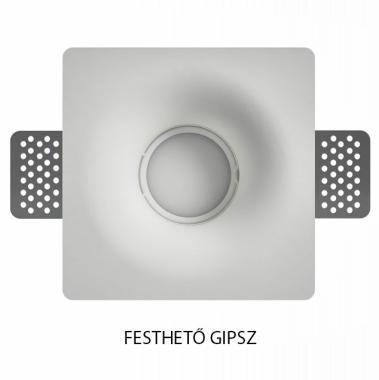 DURA DG001 GIPSZ MENNYEZETI SÜLLYESZTETT LÁMPA GU10 MAX. 35W FÉNYFORRÁSHOZ 120x100x44MM FESTHETŐ