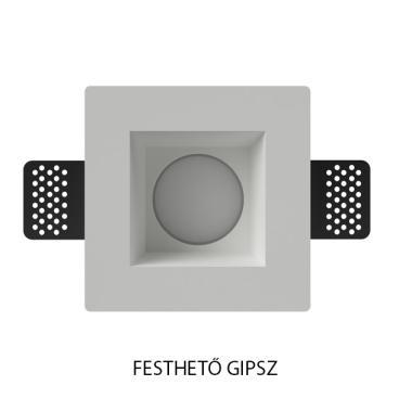 DURA DG003 GIPSZ MENNYEZETI SÜLLYESZTETT LÁMPA GU10 MAX. 35W FÉNYFORRÁSHOZ 120x120x56MM FESTHETŐ