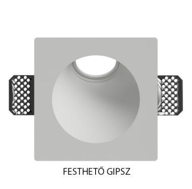 DURA DG005 GIPSZ LÉPCSŐVILÁGÍTÓ SÜLLYESZTETT LÁMPA GU10 MAX. 35W FÉNYFORRÁSHOZ 120x120x90MM FESTHETŐ