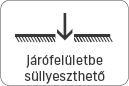 járófelületbe süllyeszthető